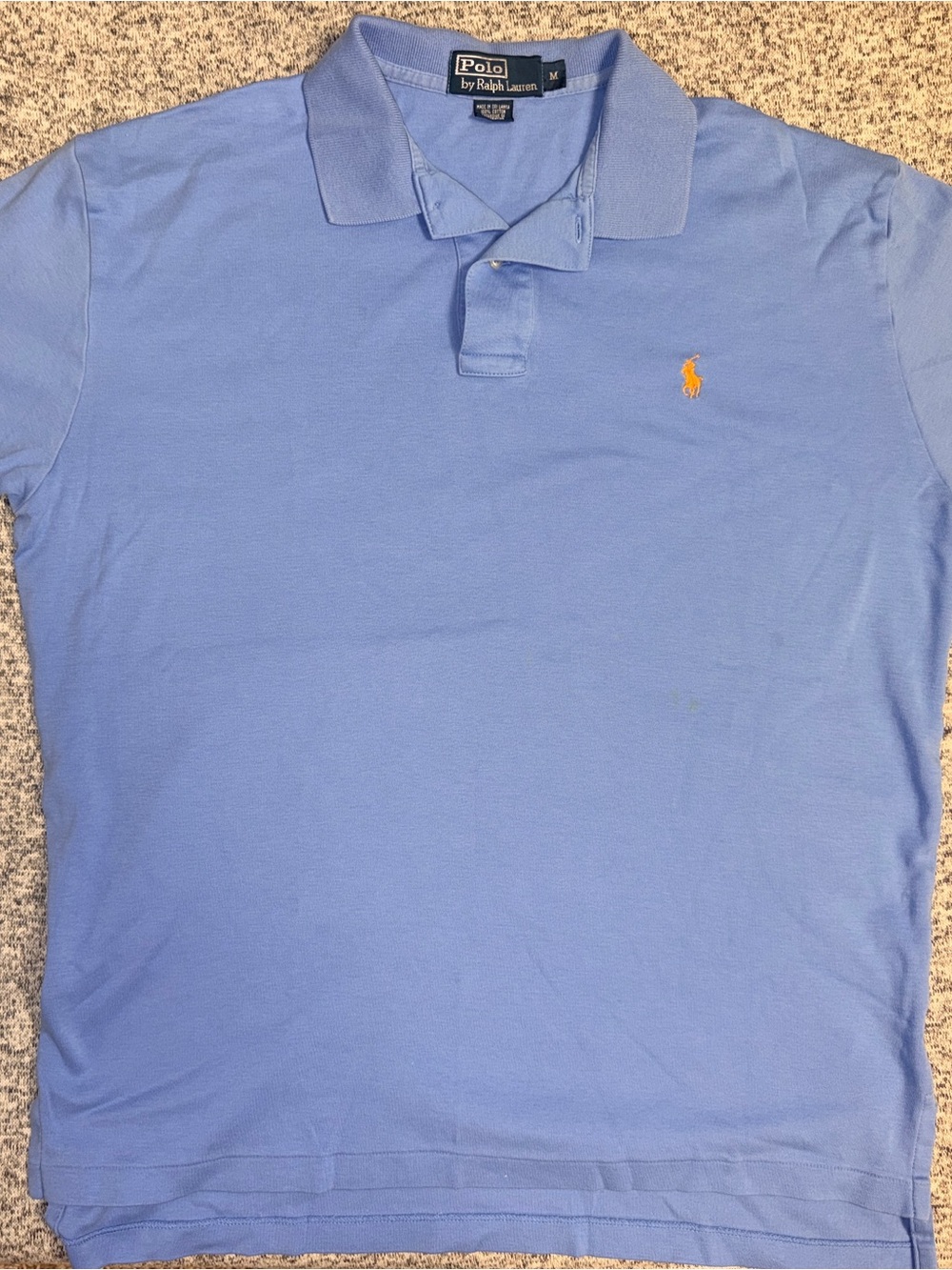 Polo by Ralph Lauren Men’s Light Blue Short-Sleeve Polo Shirt